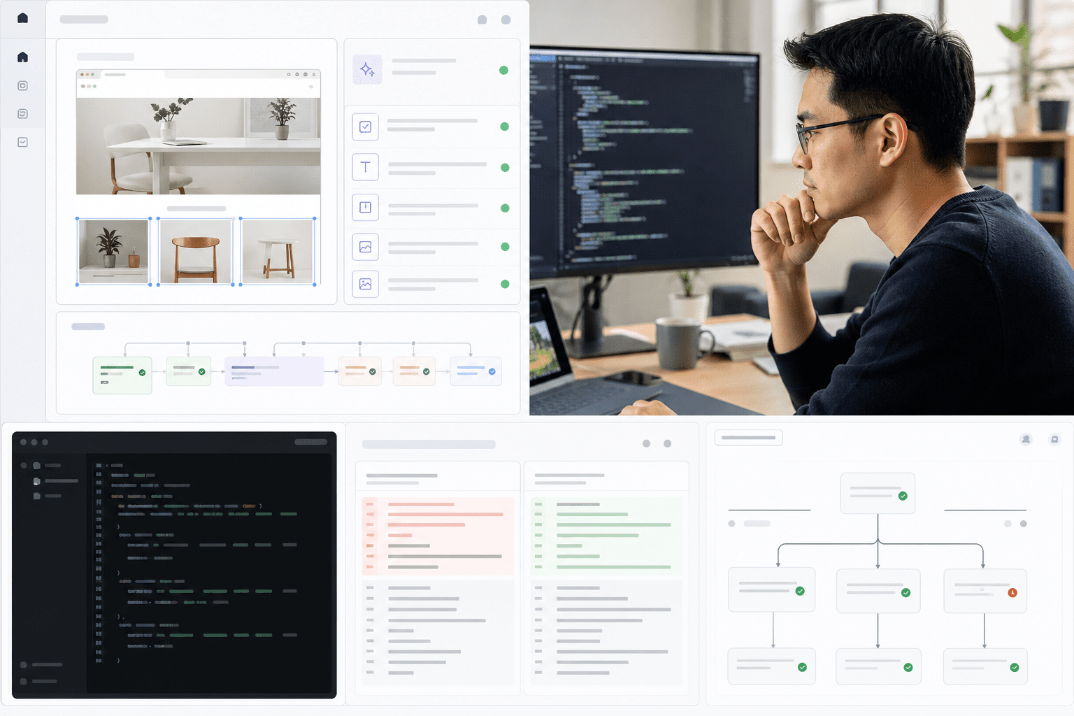 Una sesión de terminal muestra un snapshot con referencias numeradas a elementos, acciones de clic semánticas, una captura de pantalla anotada y captura HAR, junto con una solicitud de aprobación de herramienta MCP para una secuencia controlada de navegación y llenado de formularios.