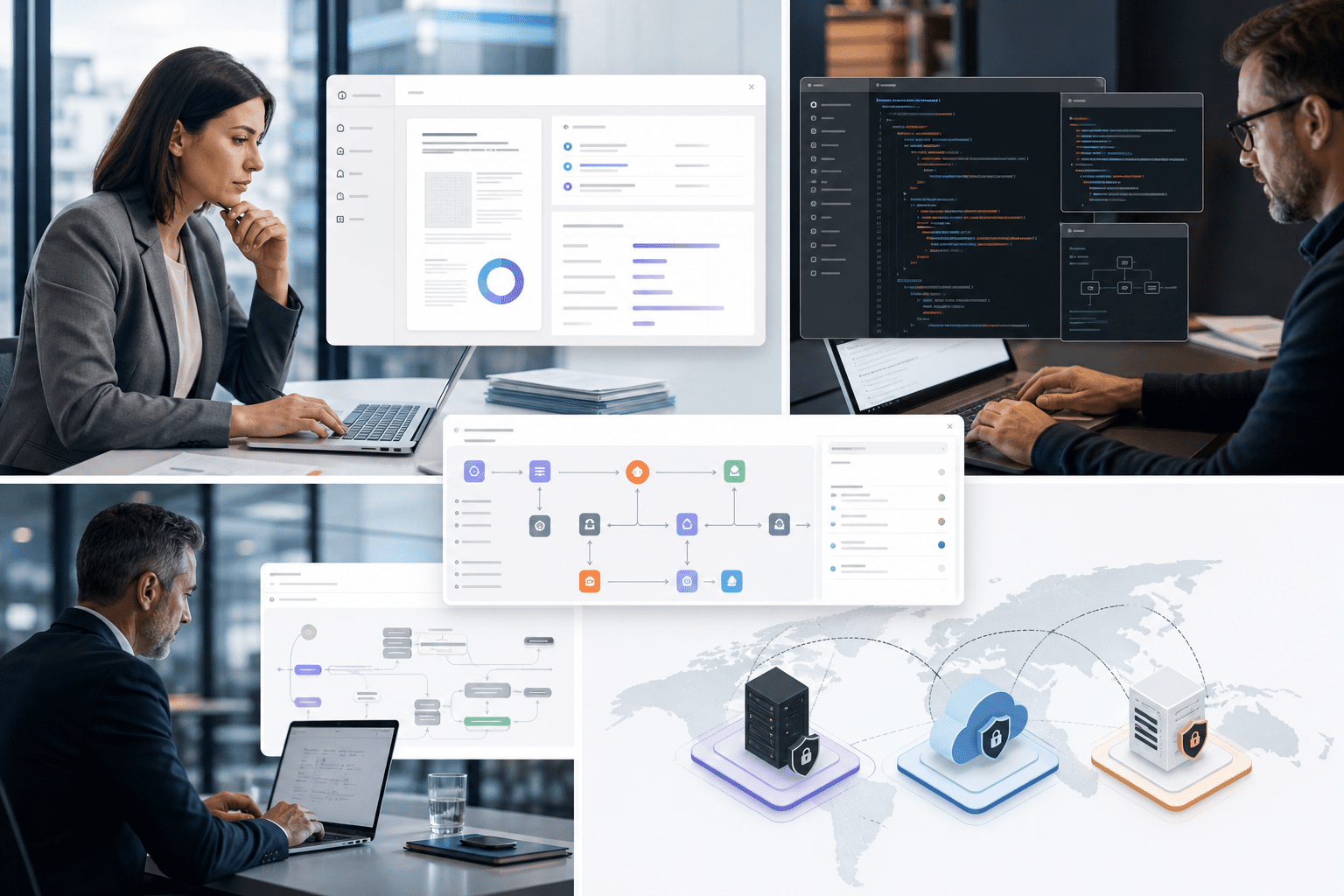 Studio shows agent orchestration graphs, evaluation dashboards, and a unified model registry while Vibe executes multi‑step tasks against enterprise knowledge and tools with traceable runs, safety guardrails, and audit‑friendly logs.
