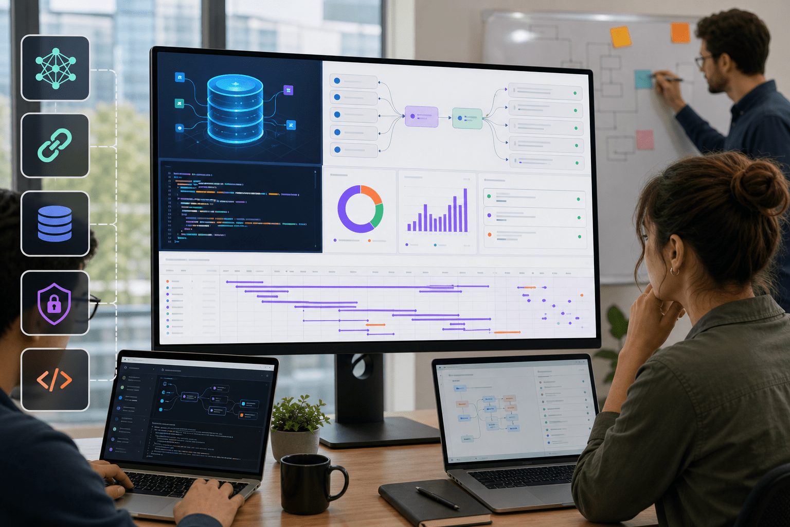 Architecture places Toolbox between clients and databases, serving toolsets over MCP with integrated authentication, connection pooling, and OpenTelemetry, plus an optional UI for validating tools and parameters before production rollout.