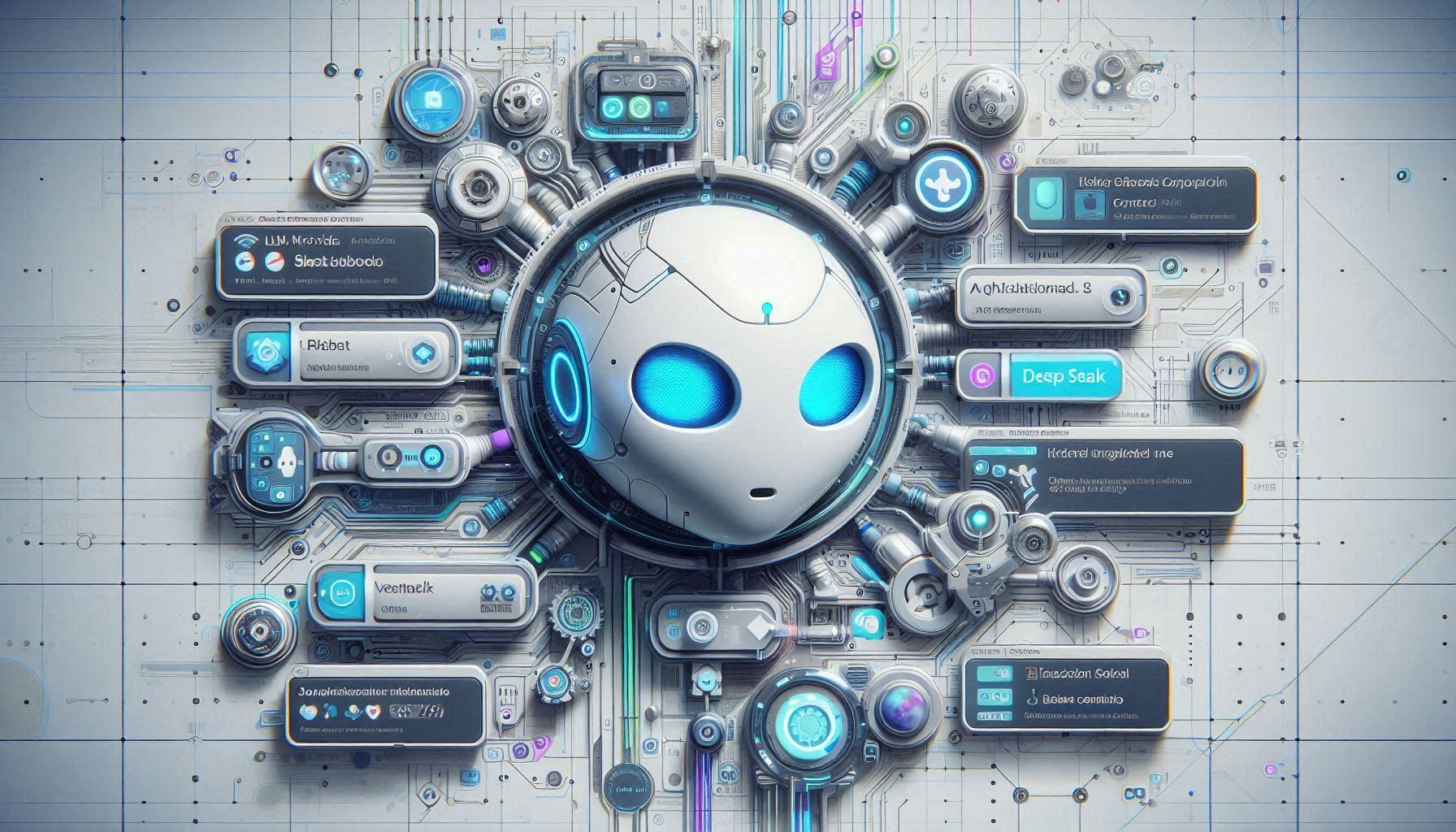 Bảng điều khiển AstrBot hiển thị kết nối chatbot đa nền tảng, nhà cung cấp LLM, thị trường plugin, công cụ MCP, quy trình làm việc cơ sở tri thức, điều khiển WebUI, sandbox đại lý và tích hợp ứng dụng nhắn tin.