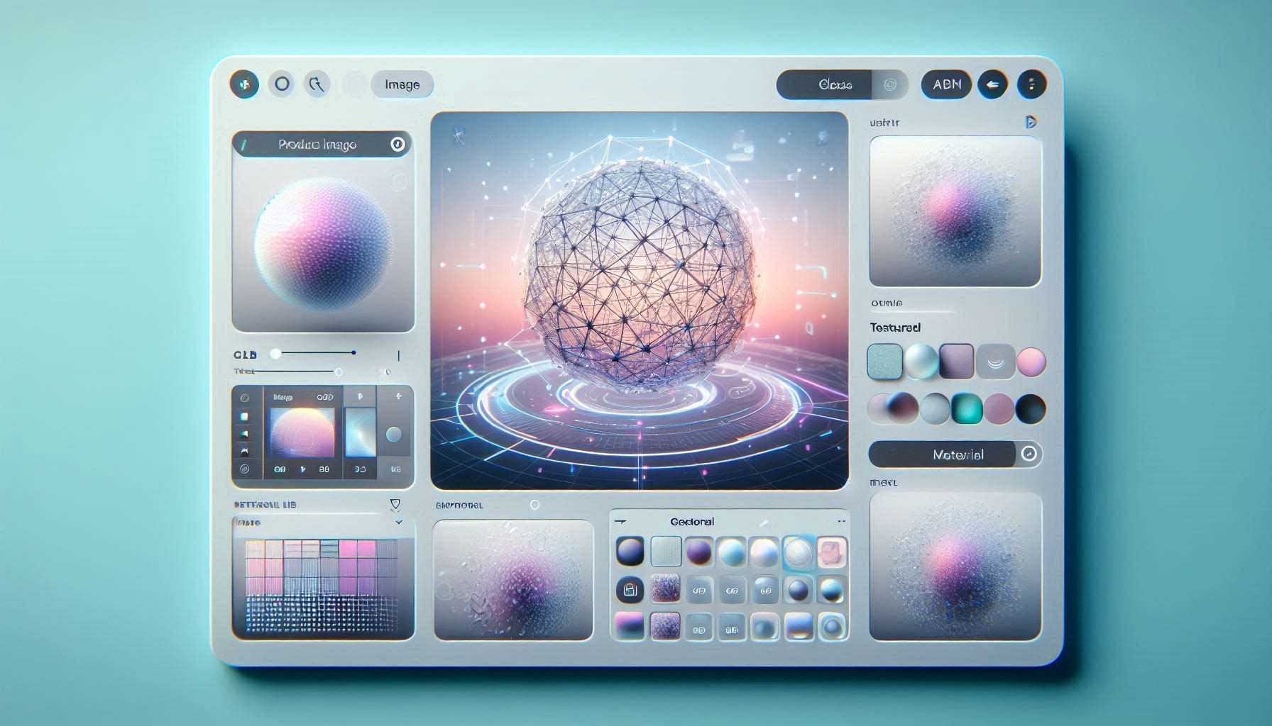 TRELLIS.2 界面展示了图像上传、AI 生成的 3D 模型预览、纹理网格输出和 GLB 下载工作流。
