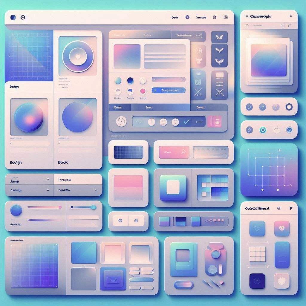 Penpot interface showing UI design canvas, component libraries, and collaborative editing features.