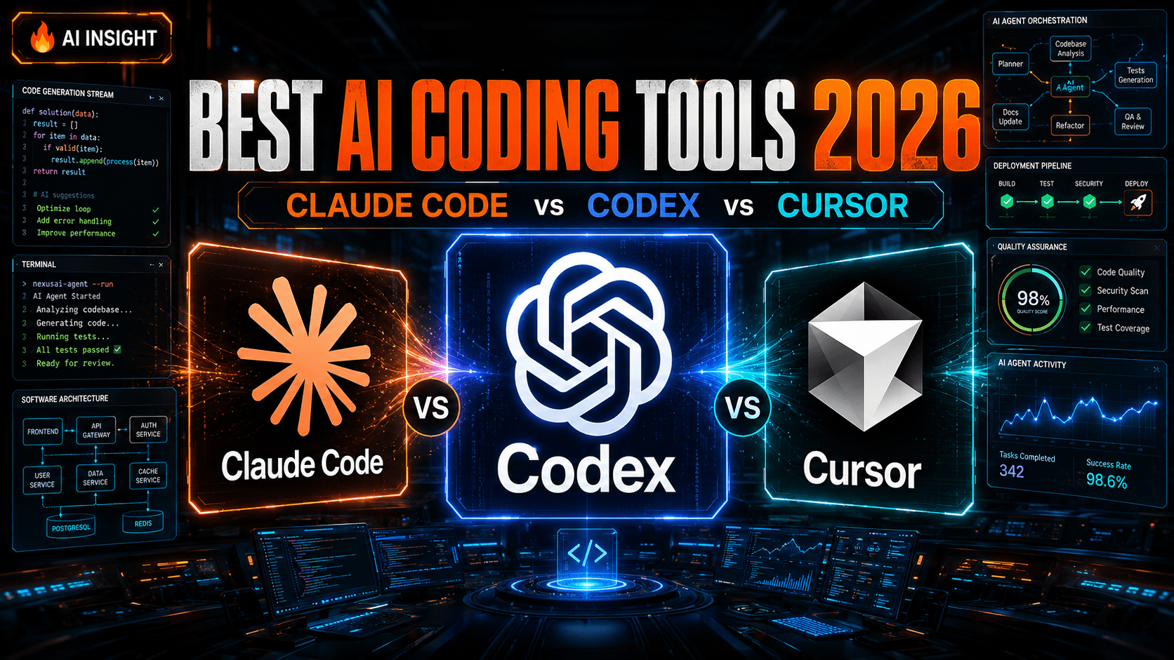 Codex Ap Meilleurs outils de codage IA 2026 : Claude Code vs Codex vs Cursor ...