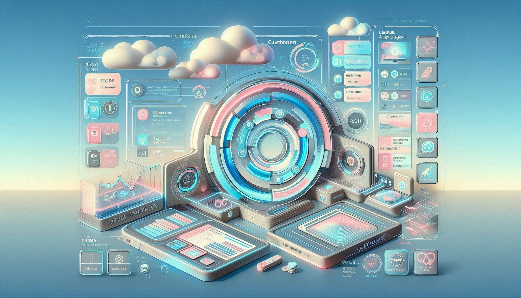 Titan DXP workspace showing Salesforce-connected portals, document automation, forms, workflows, and AI-assisted business automation tools.