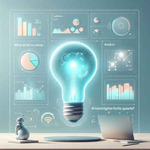 Power BI dashboard showcasing AI visuals like decomposition tree, key influencers, and smart narrative insights.